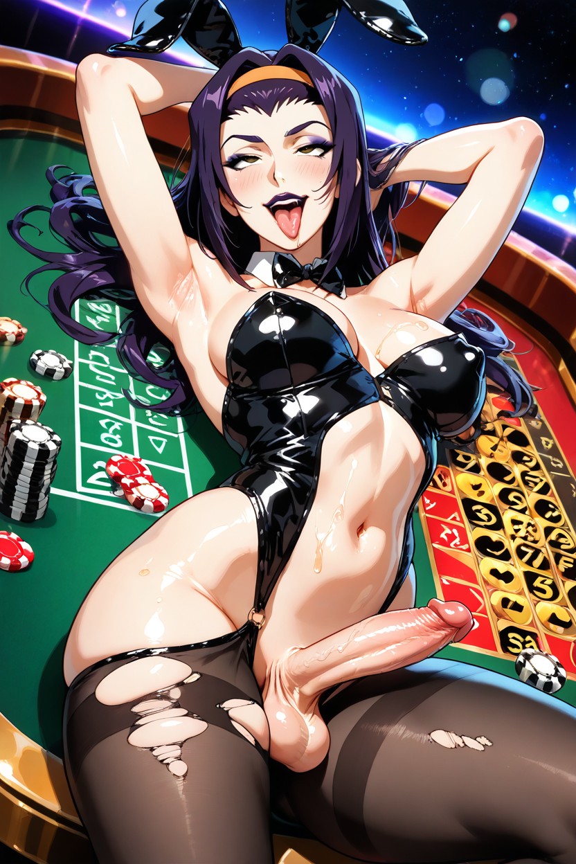 Smiling Mischievously Expression, Small, Eyeliner AI Gay Porn
