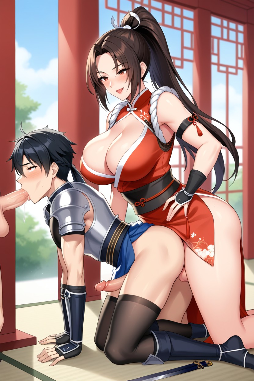 Futa Arrogant Smile, Chinese Town, Futa Femdom Shemale AI Porn