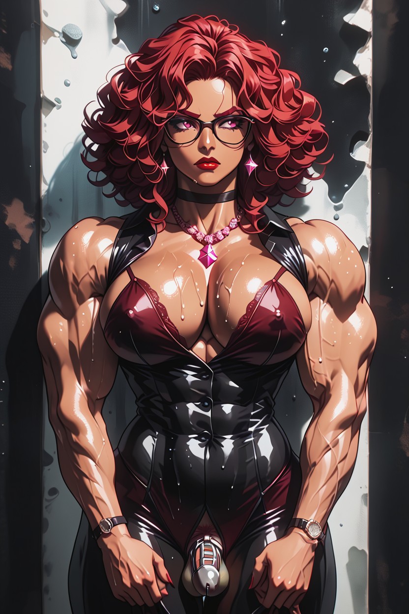 Well Developed Muscles, Brown Skin, Black Business Suit Porno IA transsexuelle