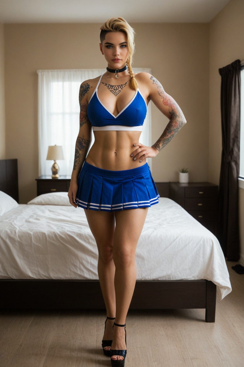 Looking At Viewer, Collar, Bedroom AI Porn