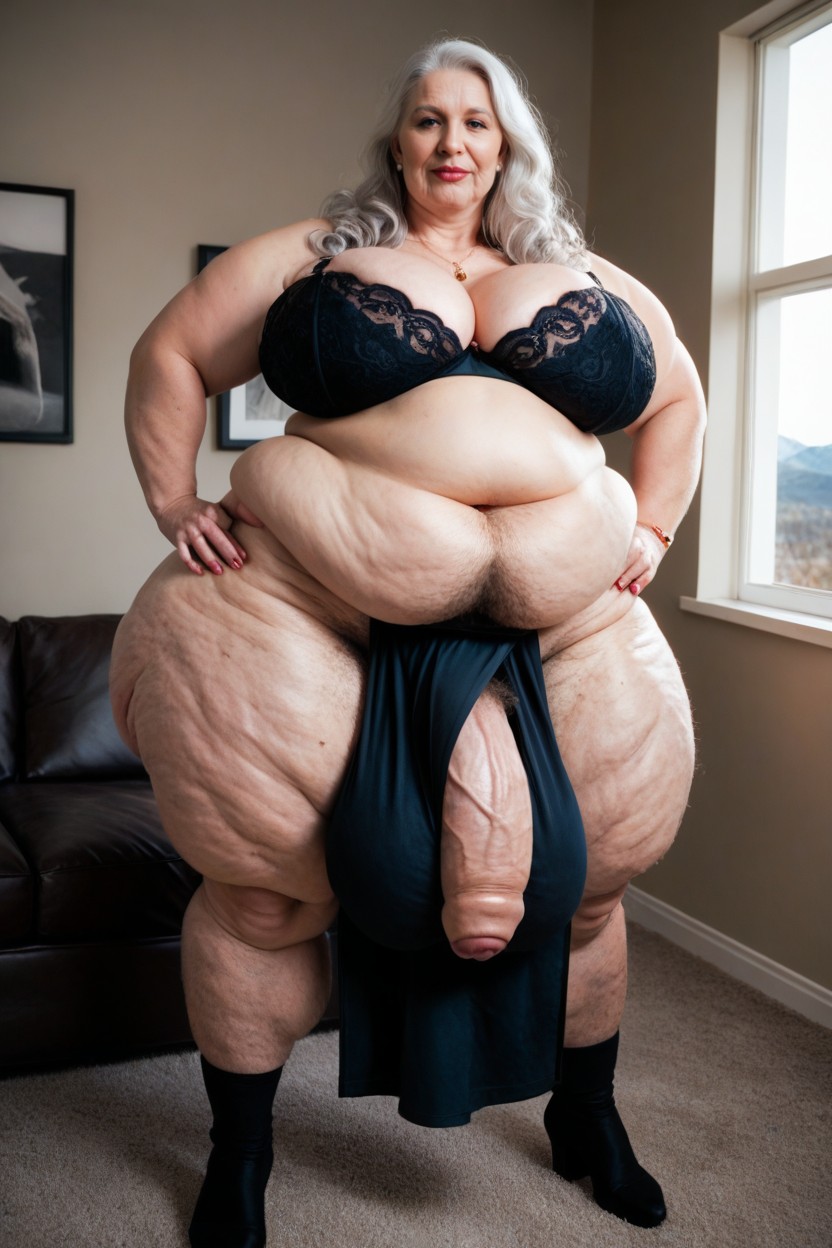 Giant Tall Futanari, Really Long Legs, Extremely Large Ass AI Porn