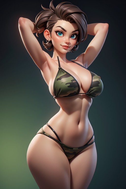 Head Bald On The Sides, Head Bald On The Sides, Large Breasts Hentai AI Porn