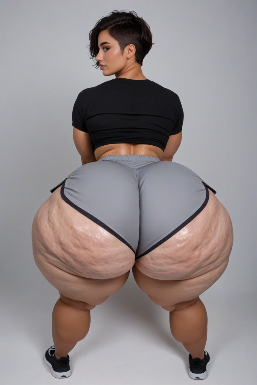 Visible Ass, Eye Contact With Viewer, Thick Thighs AI Porn