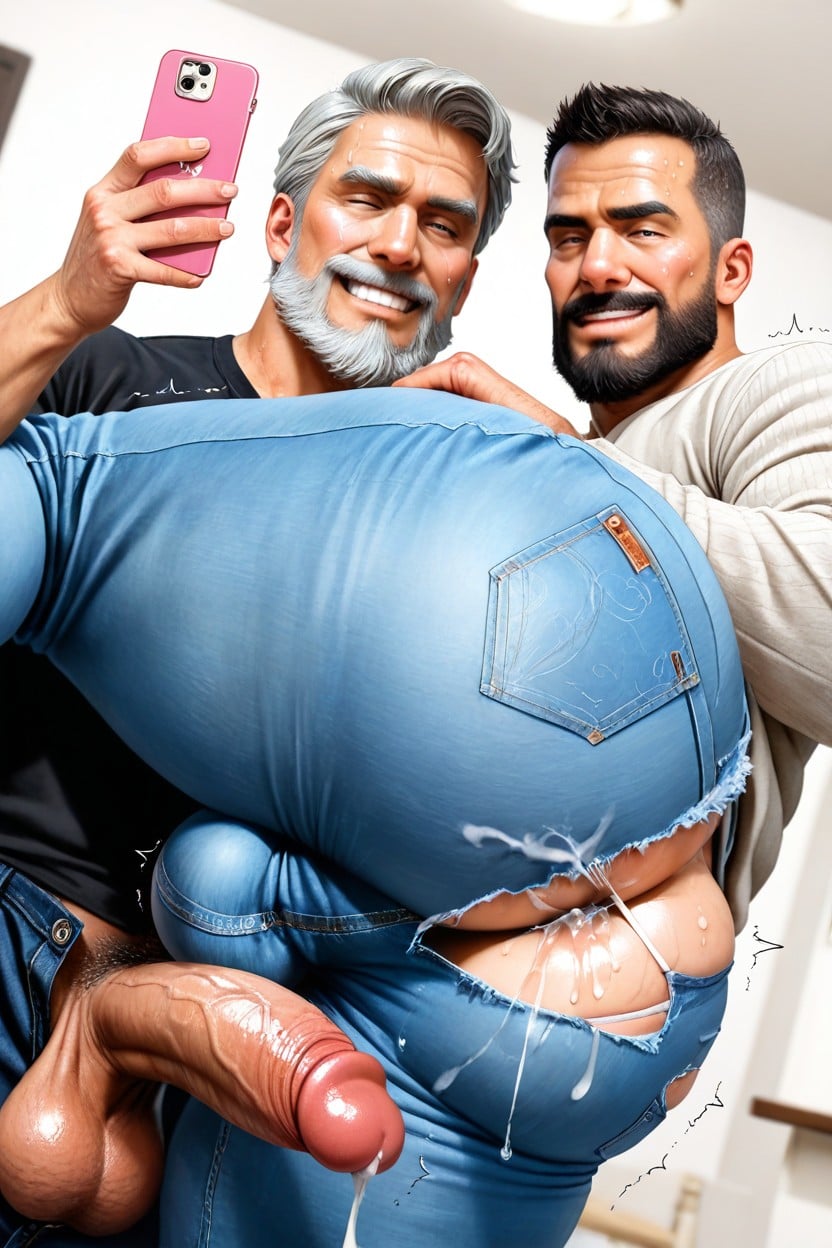 Trembling, Selfie, Beard AI Gay Porn