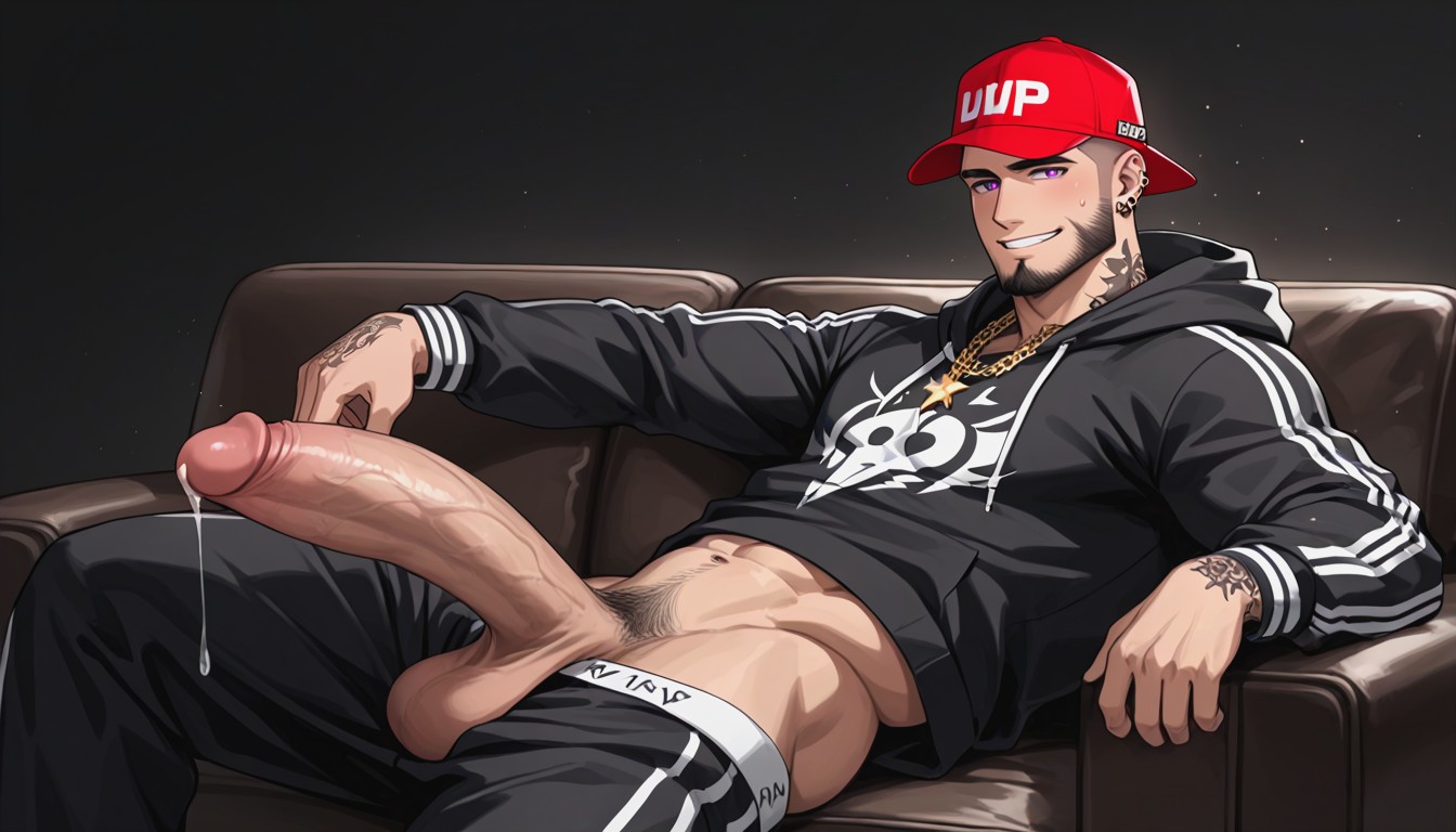 Vip Tops, Gigantic, Pulling Down Sweatpants AI Gay Porn