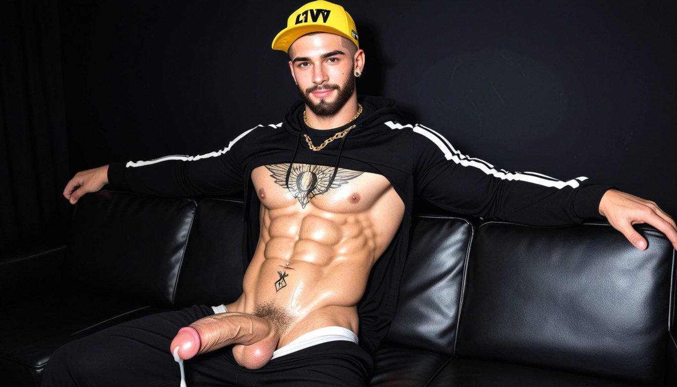 Pulling Up Hoodie, Getting High, Vip Luxury Club AI Gay Porn