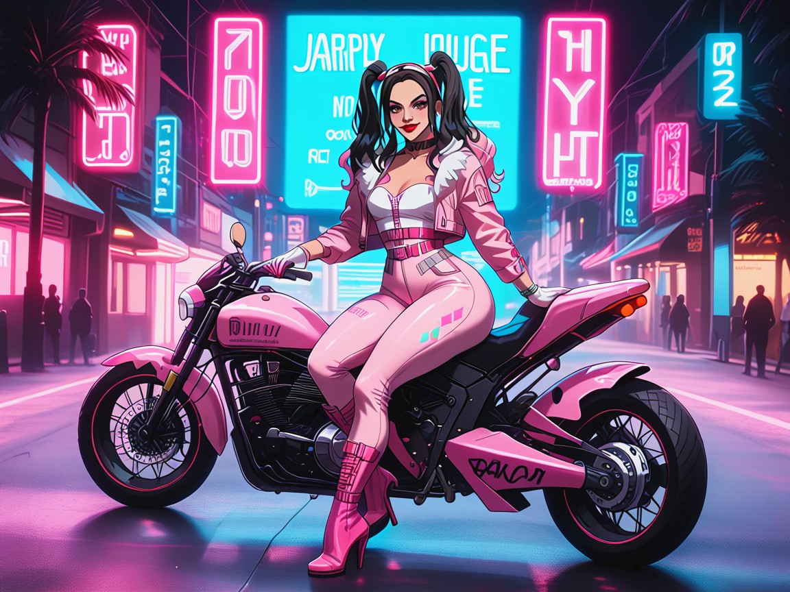 Street Location, White Corset Top, Shading Effects Hentai AI Porn