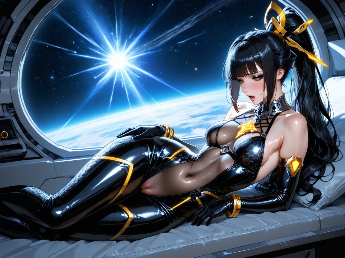 Skinny, Mascara, Rounded Ass Hentai AI Porn