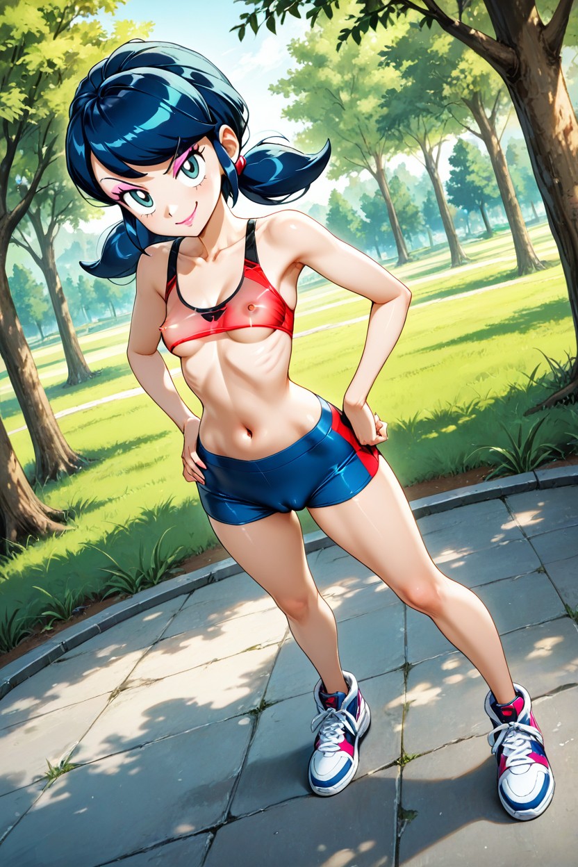 Erect Nipples, Huge Eyes, See Through Hentai AI Porn