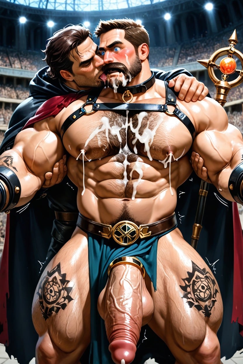 Colosseum, No Underwear, Huge Males Fucking AI Gay Porn