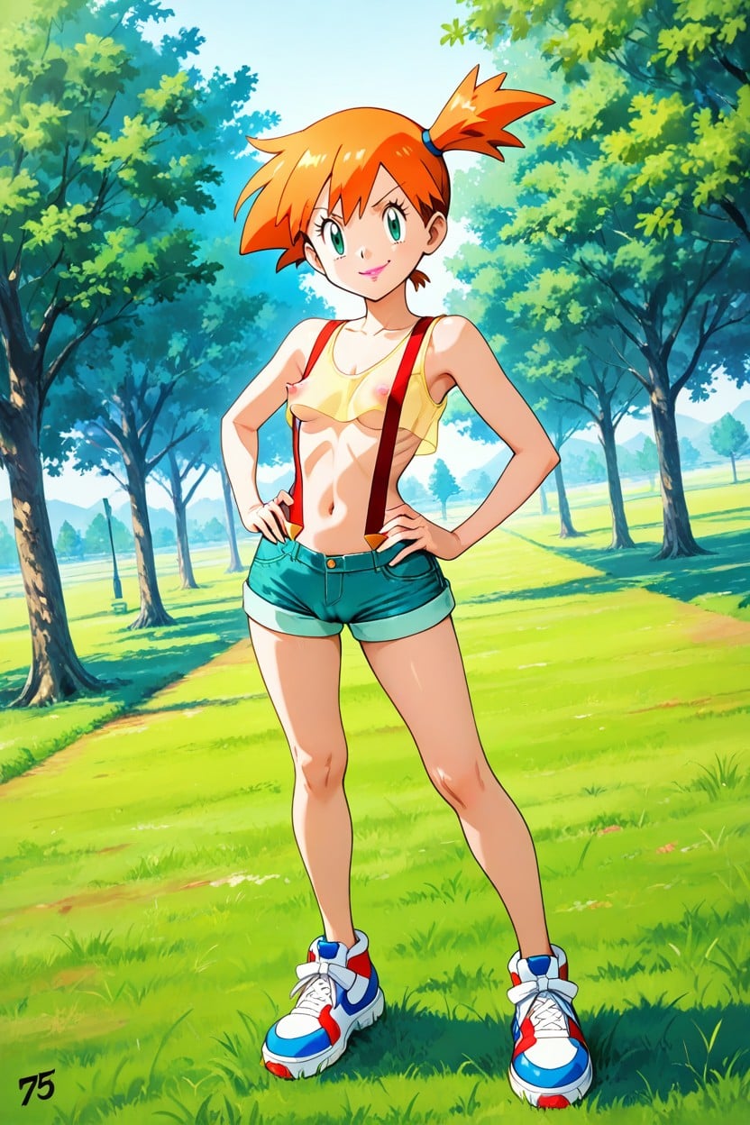 Dynamic Angle, Visible Ribs, Standing Hentai AI Porn