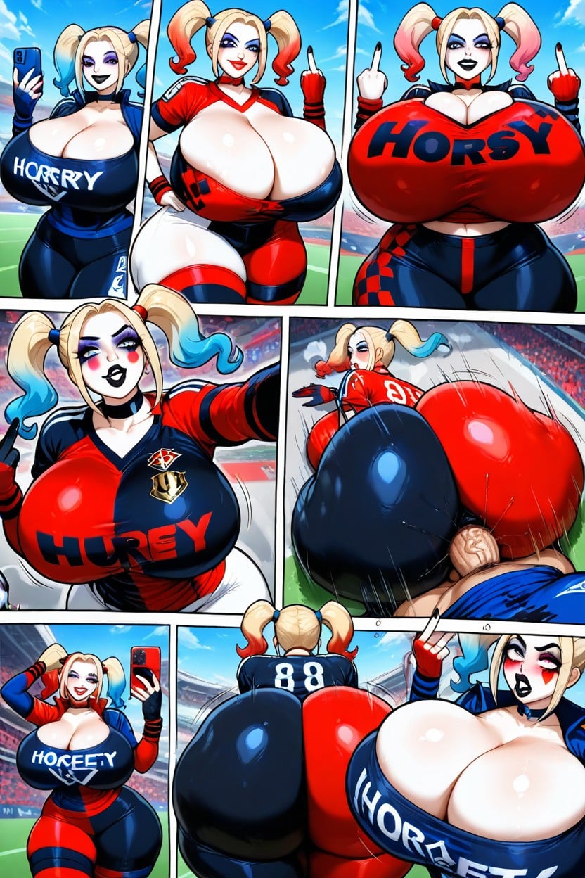 Natural Breast, Sex Through Clothes, Harley Quinn From Dc Comics AI Porn
