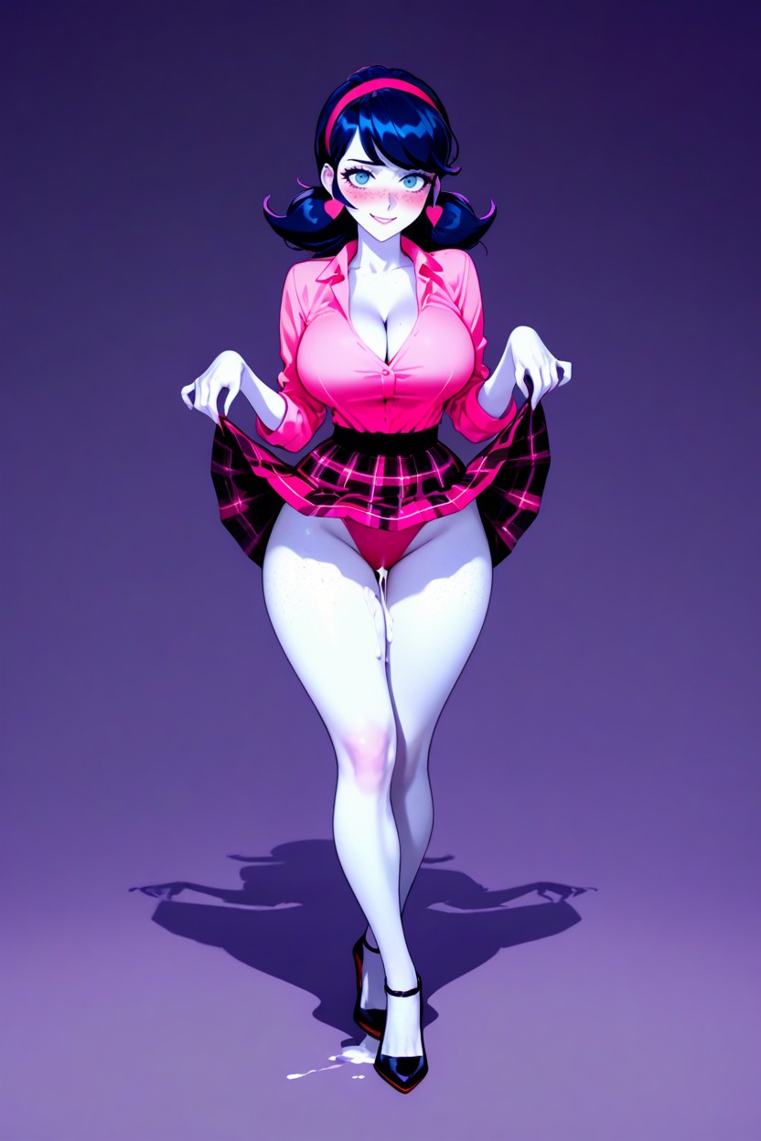 Panties Exposed, Marinette, Full Body AI Porn