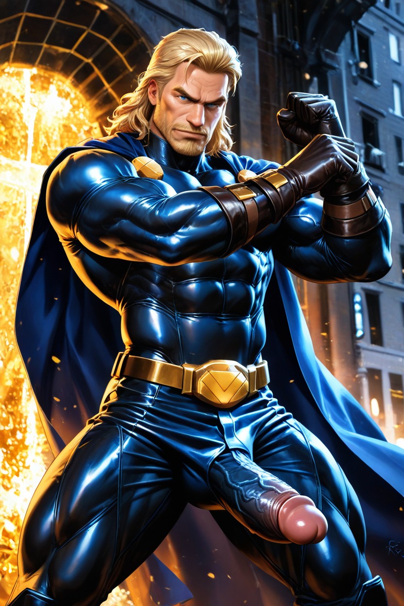 Male Only, Solo Male, Muscular Thighs AI Gay Porn