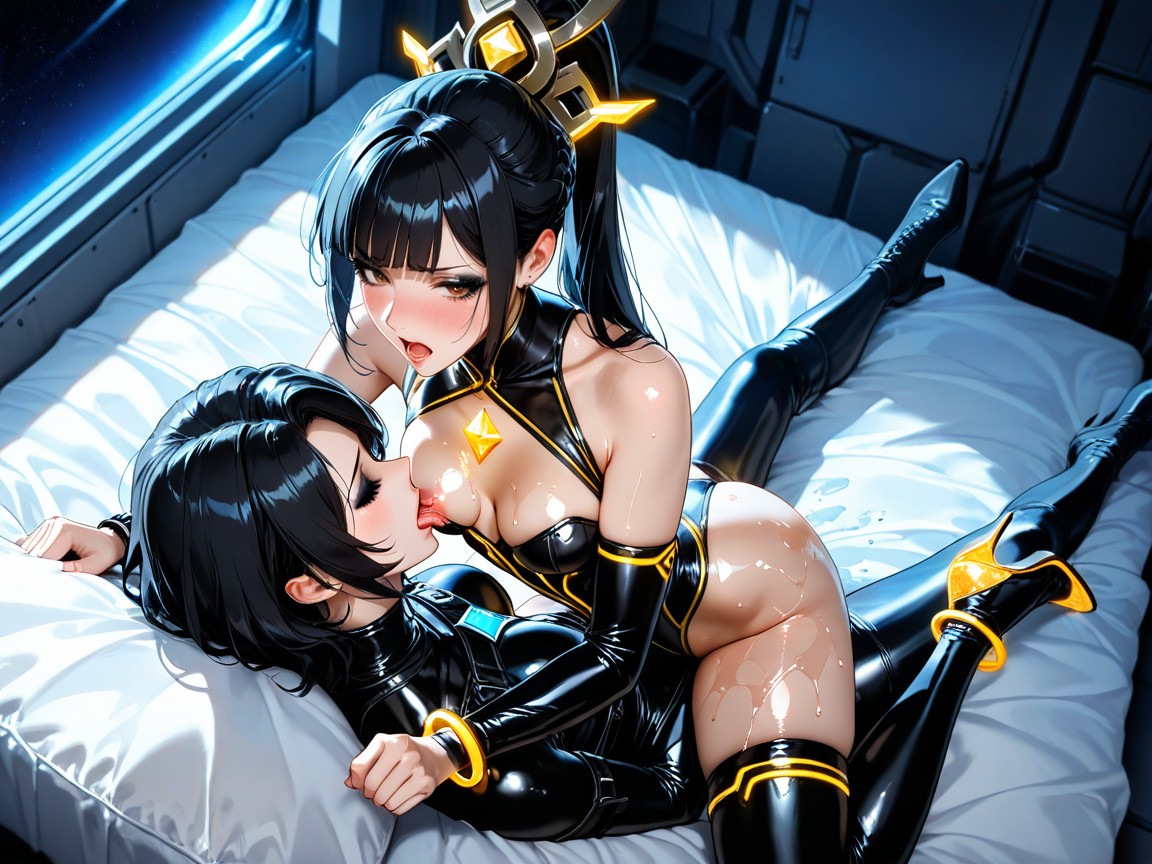 En Caliente, De Arriba A Abajo, Piel Grasa Hentai IA