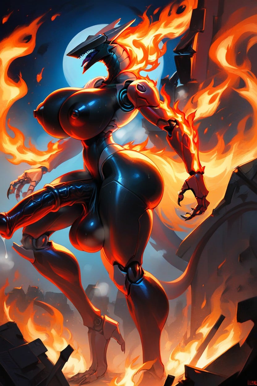 Hyper Balls, Thick Thighs, Destruction Furry AI Porn