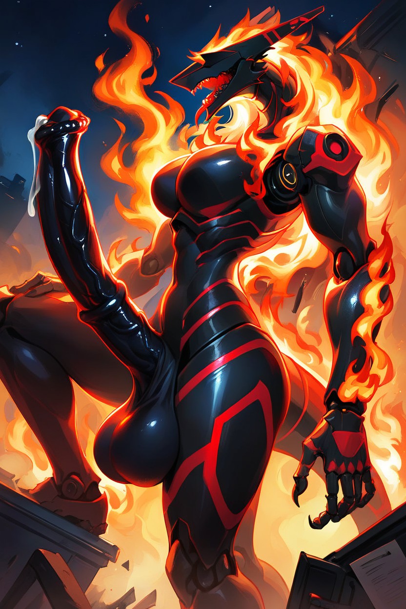 Complete Lack Of Eyes, Dimly Lit, Thick Thighs Furry AI Porn