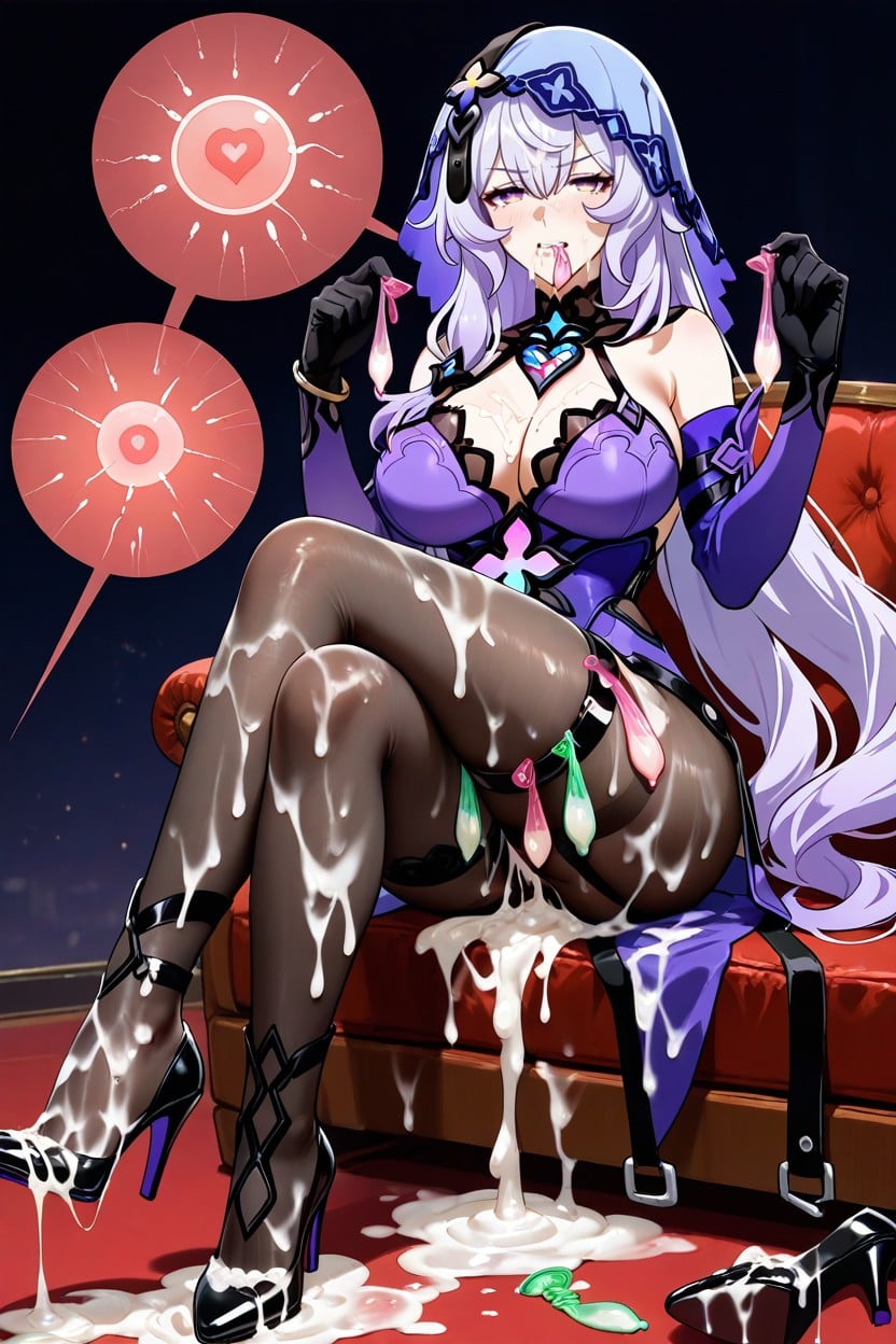 Semen Soaked High Heels, Footjob, Used Condom Belt Hentai AI Porn