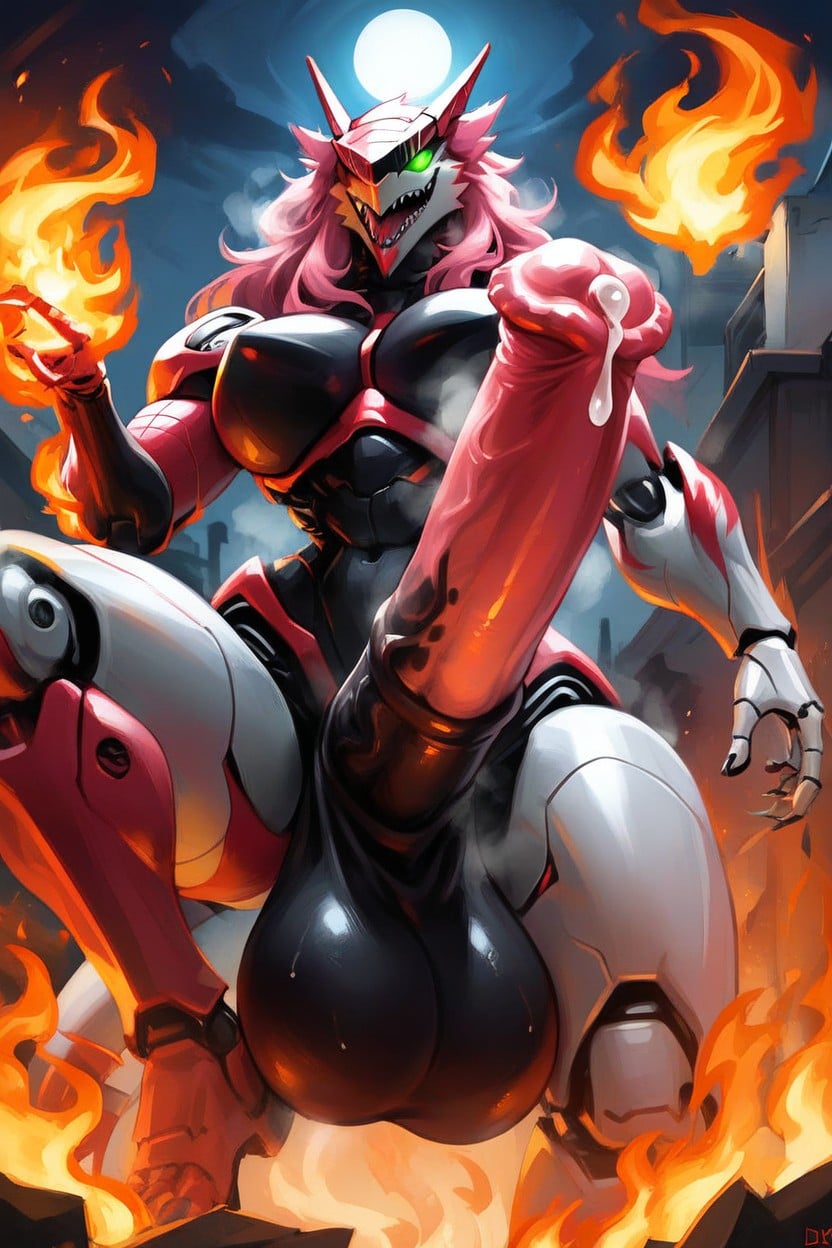Hairless, Eyeless, Metallic Body Furry AI Porn