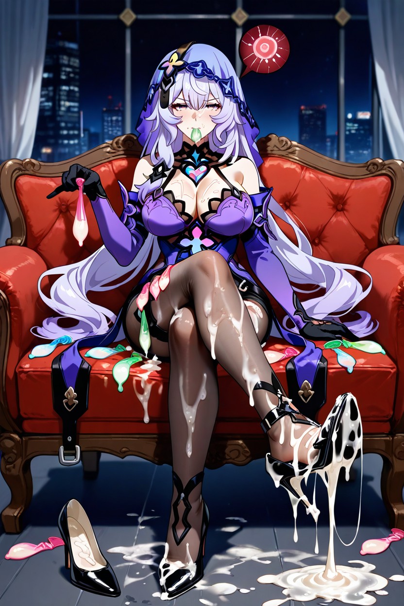 Swallowing Semen, Delgada, Drinking Semen Hentai IA