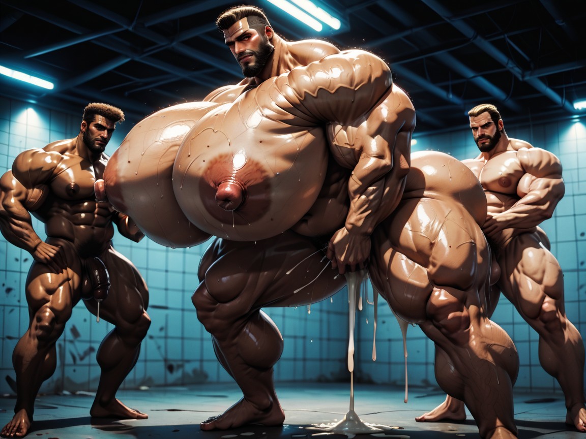 Massive Muscles, Bearded, フルボディ AIポルノ