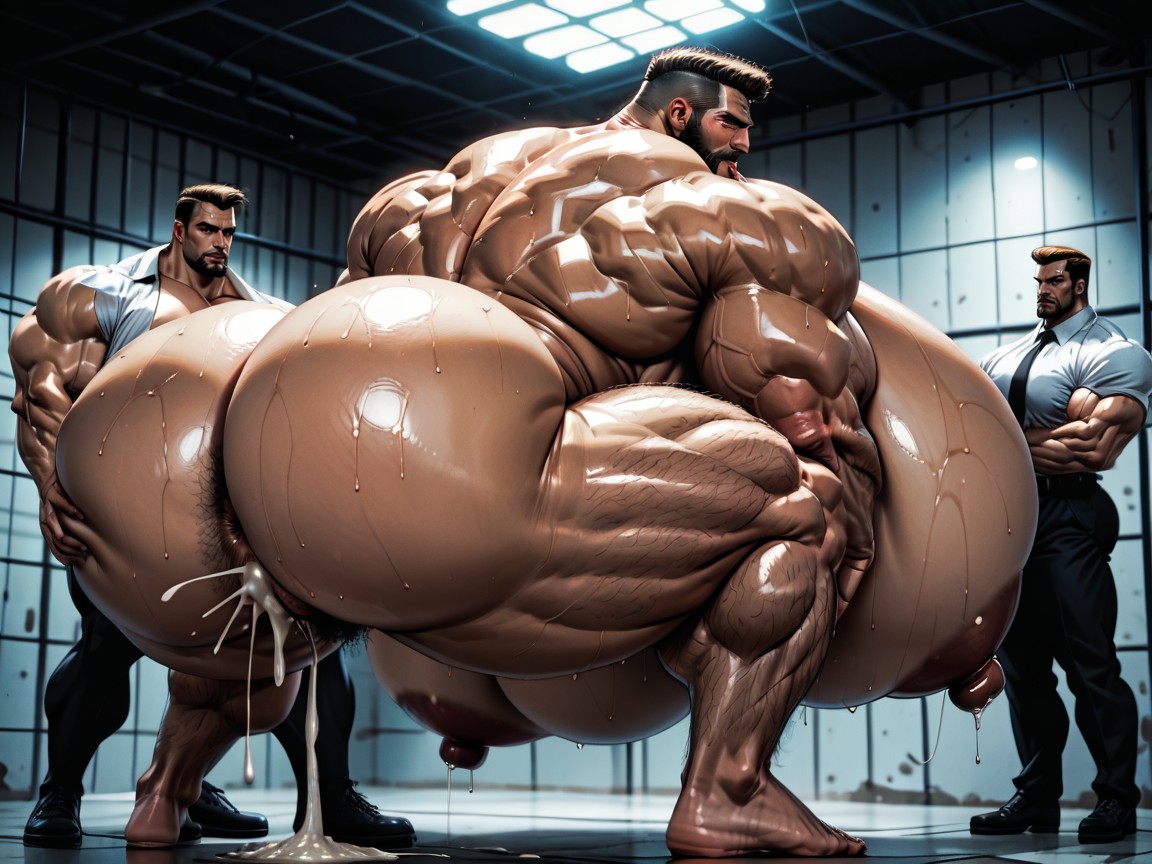 Extremely Large Ass, Tongue Out, Sideburns AI Porn