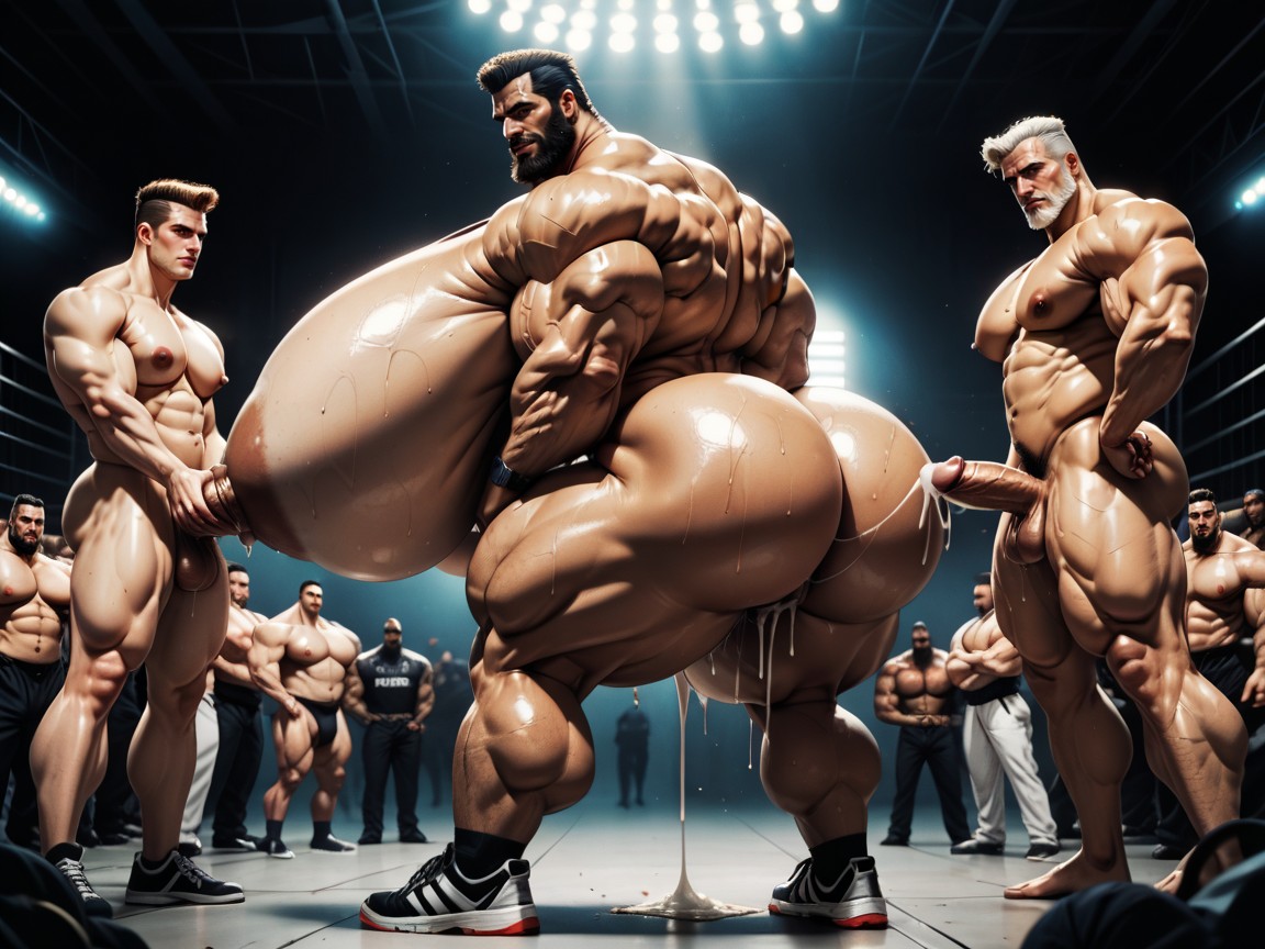 Naked, Side View, Extremely Large Ass AI Porn