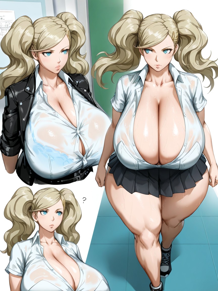Arms Naturally To Her Sides, Multiple Views, Wasp Waist AI Porn
