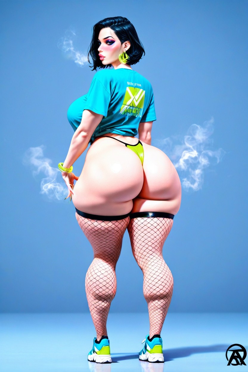 Strong Calves, Thick Thighs, Extremely Waist AI Porn