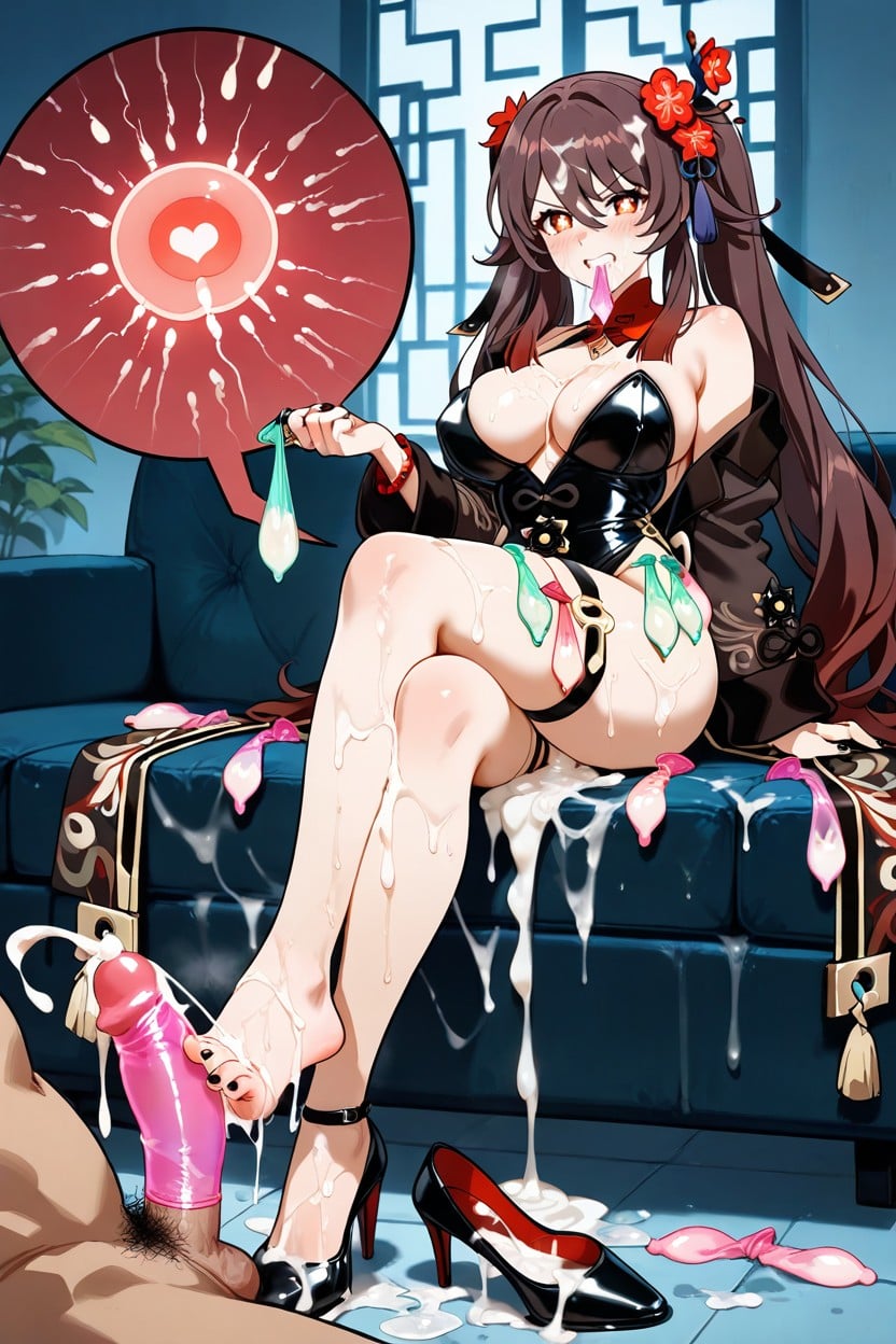 Cum Dump, Heel Raised, Semen Soaked High Heels Hentai AI Porn