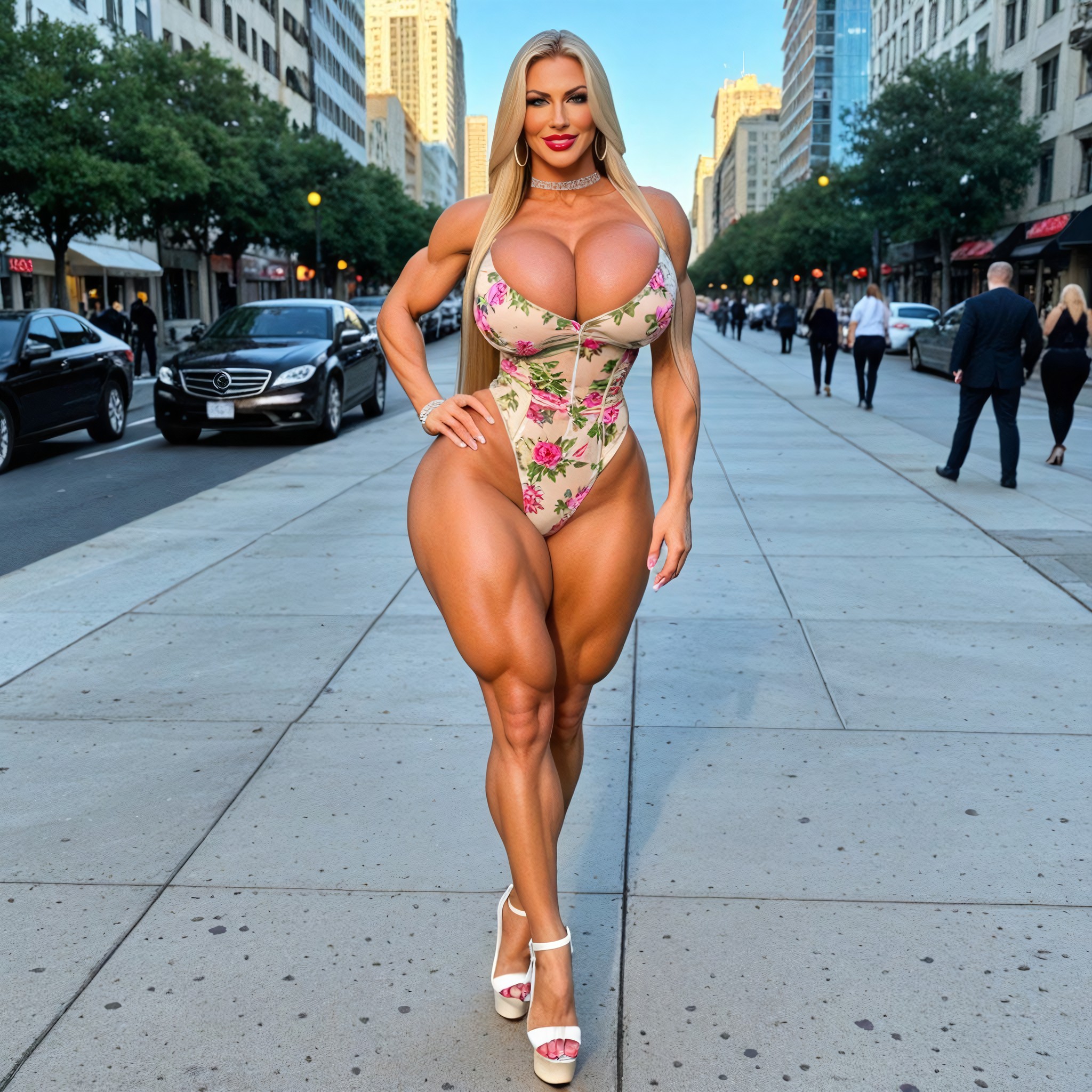 Hdr, Super Tall Platform High Heels, Pretty Face AI Porn