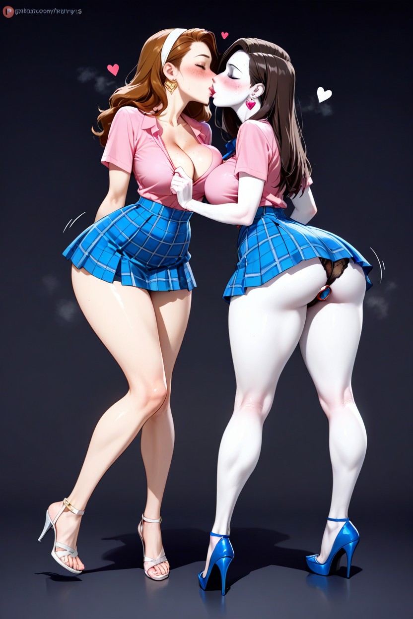 Lean Body, Big Buttocks, Fit Body AI Porn