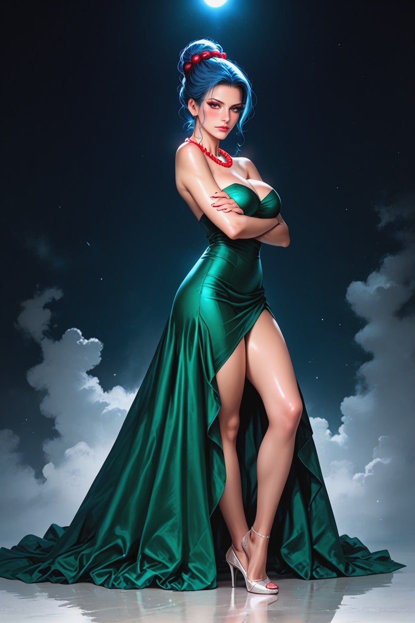 Thick Eyelashes, Sexy Legs, Delgada Hentai IA