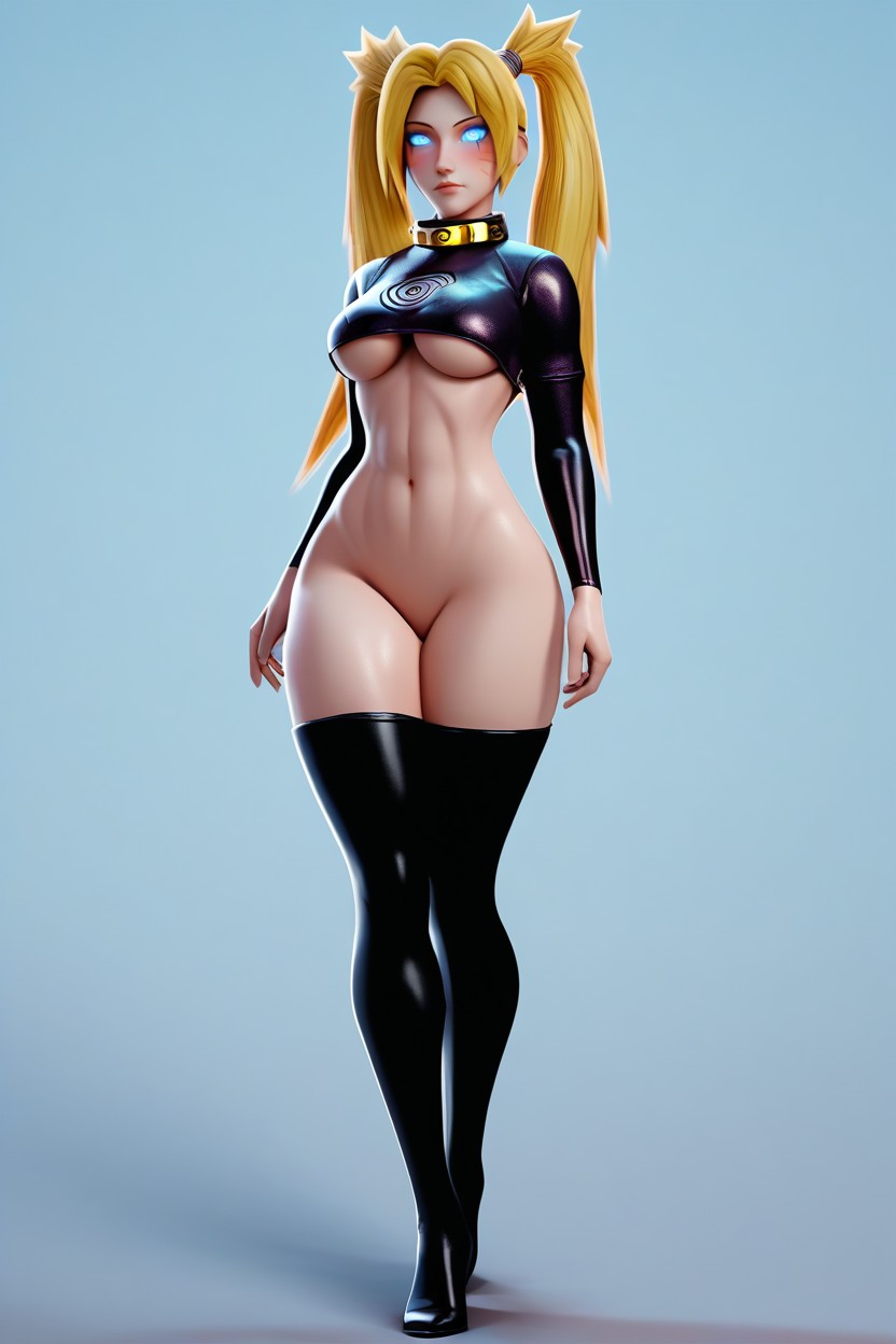 Military Posture, Fully Naked, Mind Controlled AI Porn