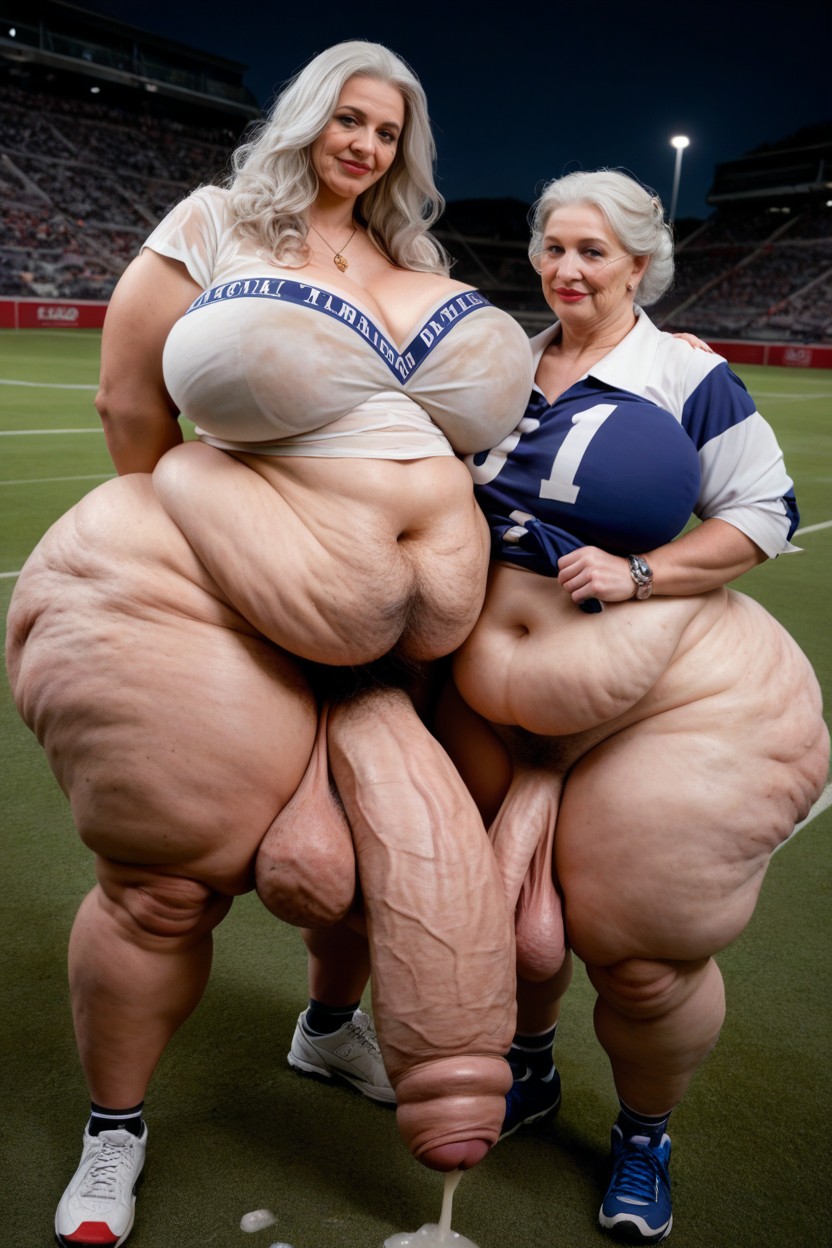 Giant Saggy Breasts, Foreskin, Weight Gain Hyper Obese Massive AI Porn
