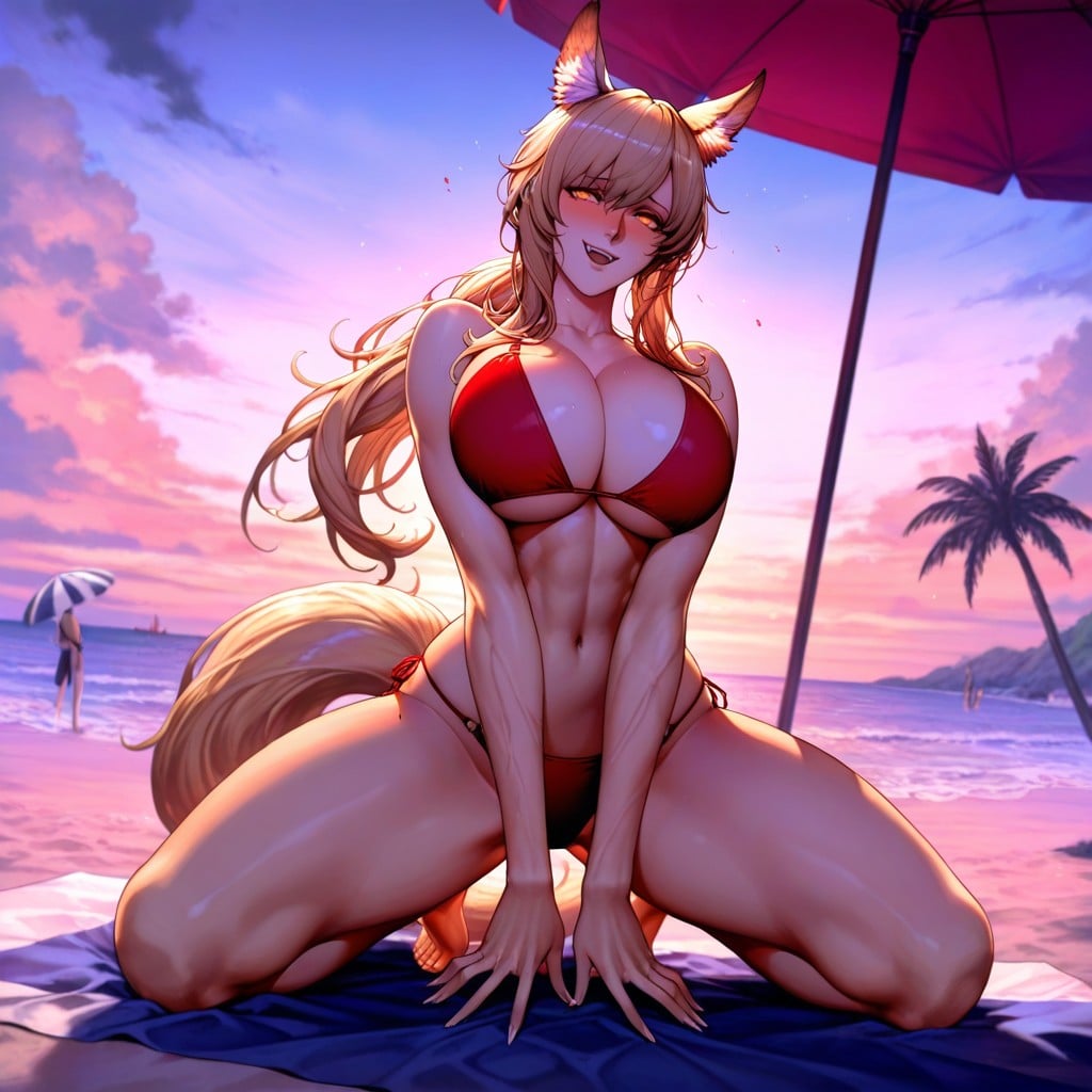 Tusks, Excited, Palmtrees Hentai AI Porn
