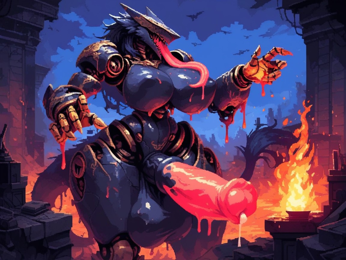 Aggressive, Dangerous, No Eyes Furry AI Porn