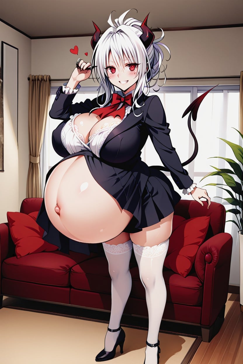 Medium Ass, Lean Legs, Puffed Cheeks AI Porn
