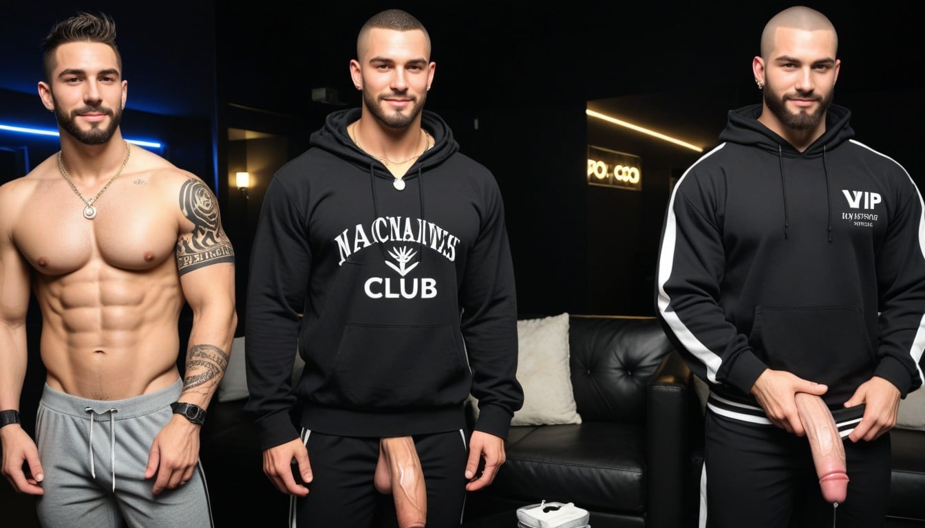 Dark Dominant Look, Getting High, Lightning Tattoos AI Gay Porn