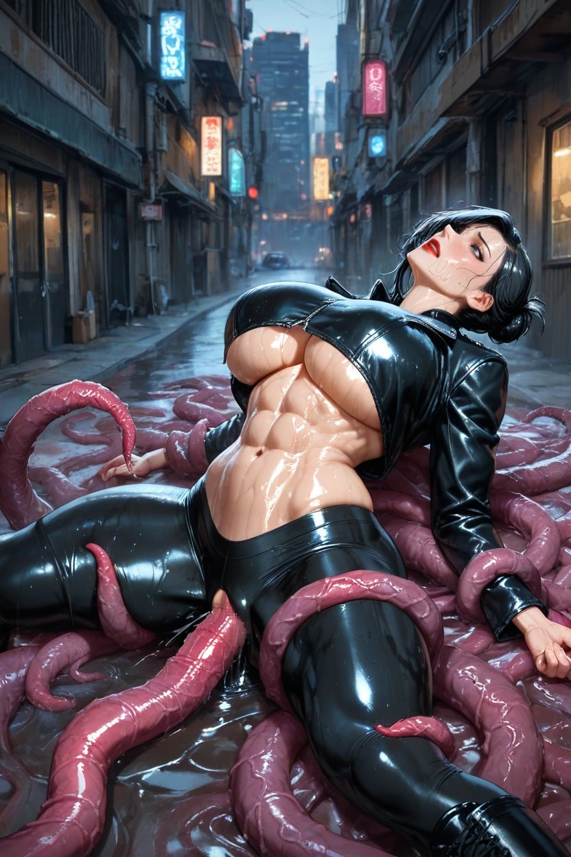 Mounted And Fucked By Huge Amorphous Monster In Spaceship, Combat Boots, Eyes Wide Open AI Porn