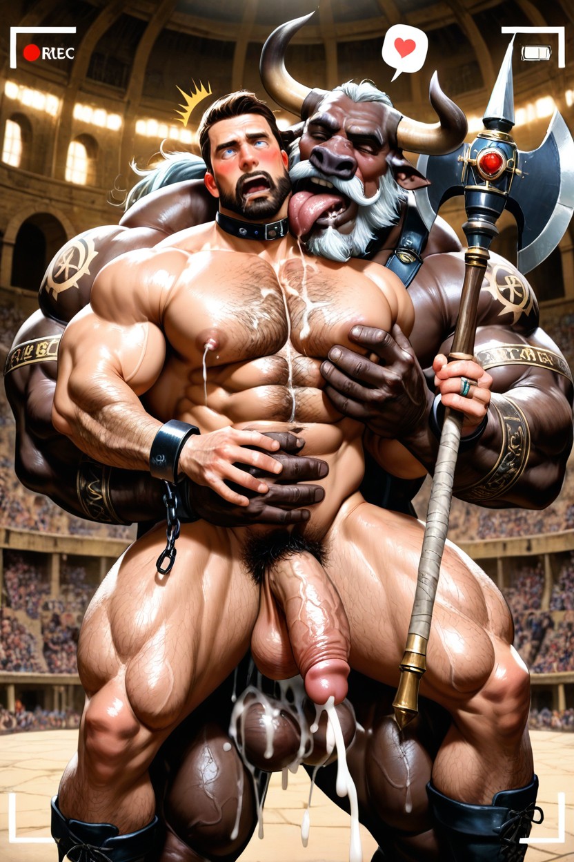 Balls Squeezed, All Men, Standing AI Gay Porn