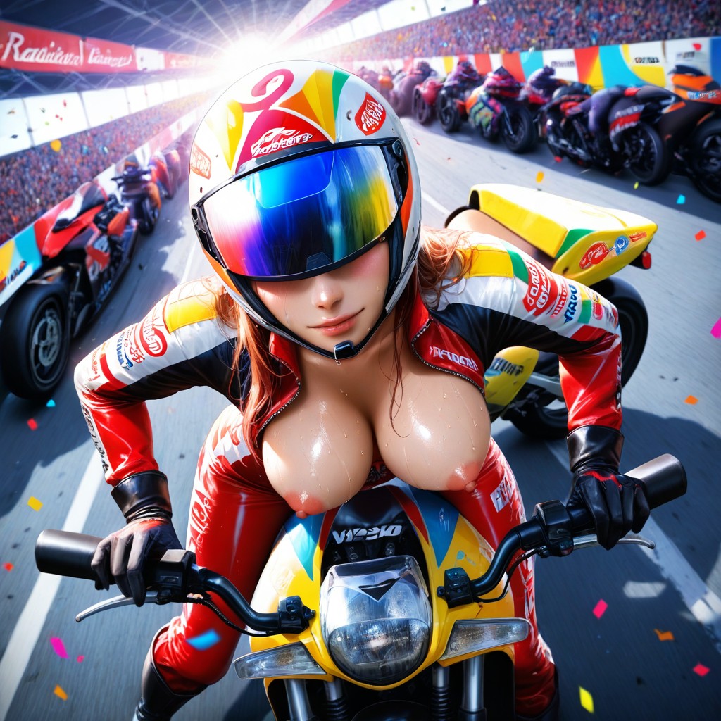 Motorbike Race Event, Motorbike Race Outfit, Medium Ass Hentai AI Porn
