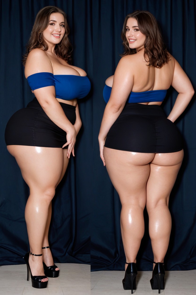 Shinny Skin, Bbw, 18+ AI Porn