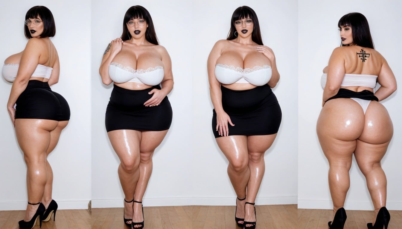 Rounded Face, Very Wide Mouth, Face AI Porn