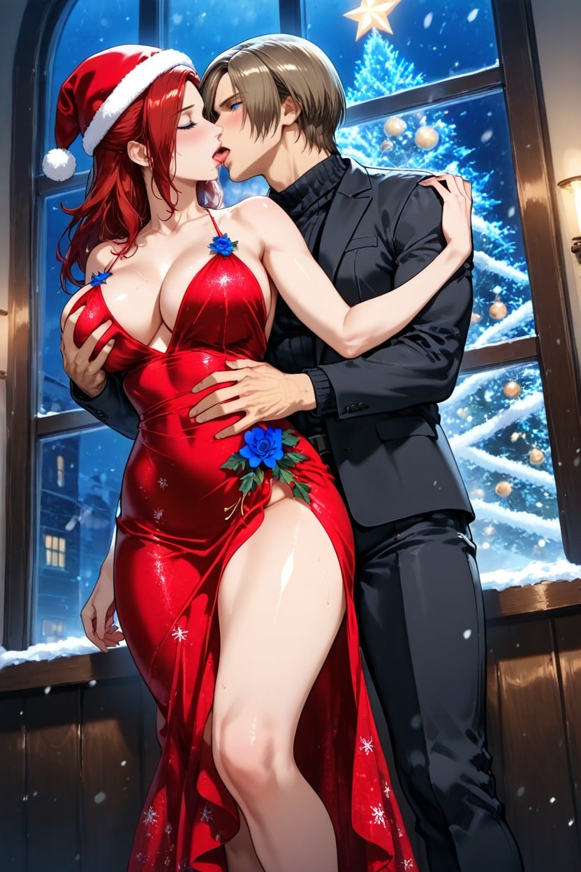 Night, Thighs Exposed, Low Angle Shot Hentai AI Porn