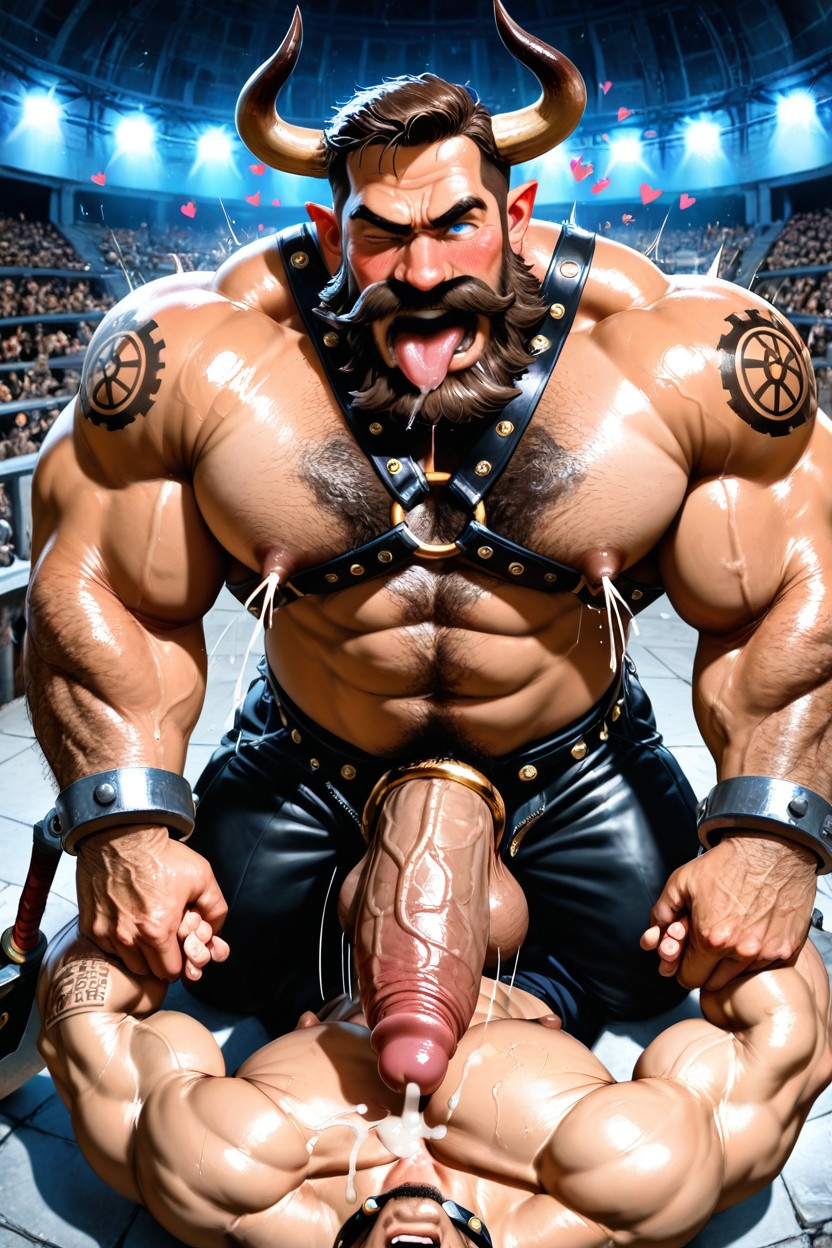 Thick Bushy Beard, Licking Neck, Blushing Porno gay IA