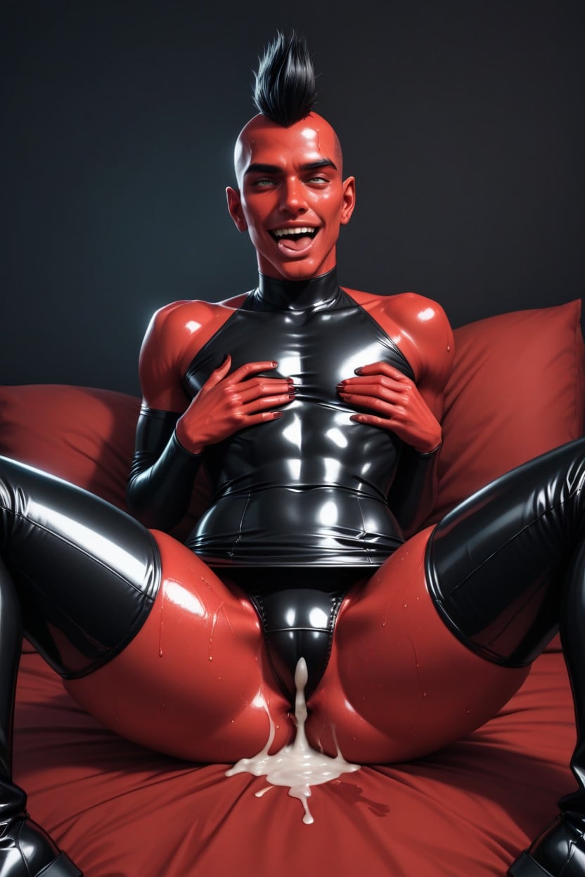 Sudada, Ahegao, Femboy Porno gay IA