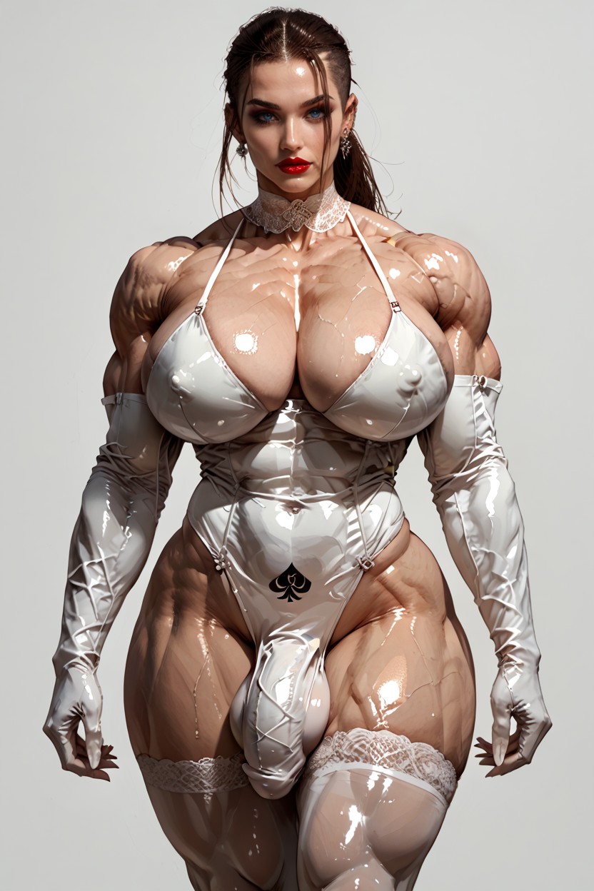Abs, Cock Bulge, Muscle Shoulders Shemale AI Porn