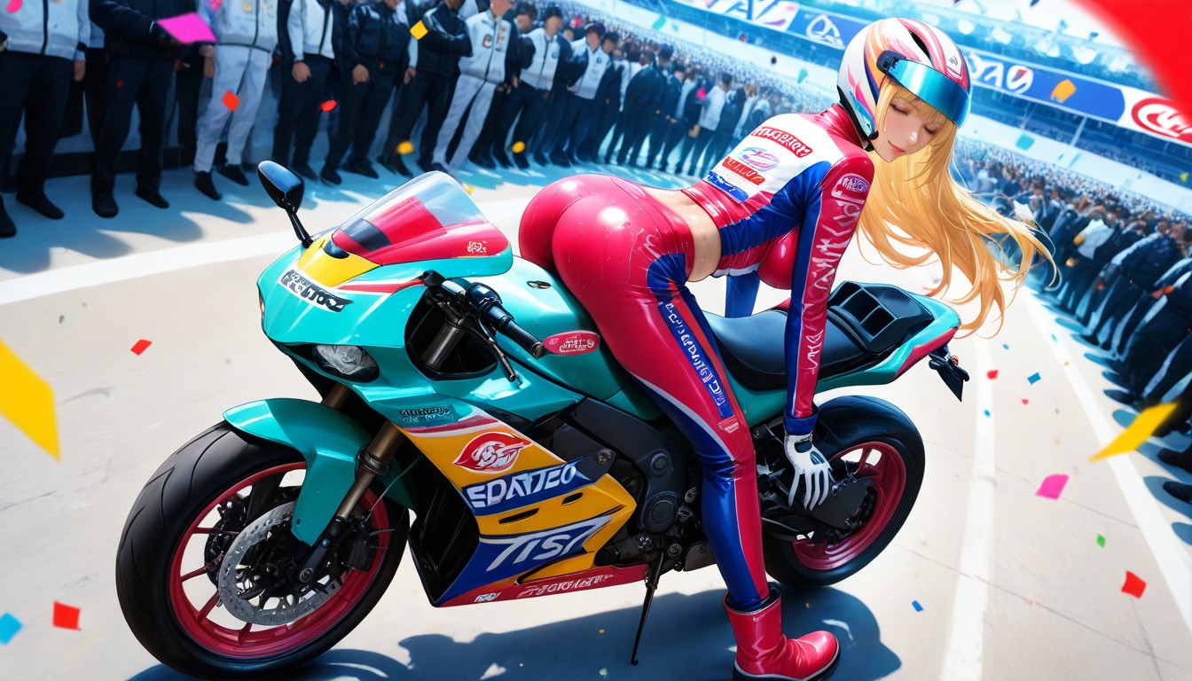 Delgada, De Arriba A Abajo, Long Blond Hair Hentai IA