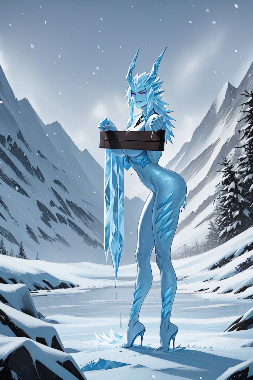 Ice Body, Ice Hands, Ice Torso AI Porn